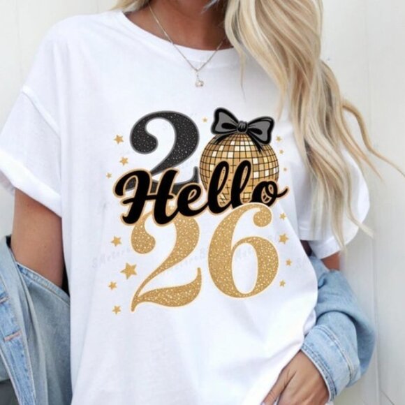 Tops - 2026 New Year's Shirt, New Year's Eve Shirts, Family Matching Shirts